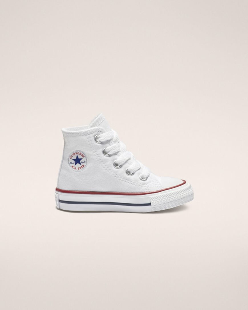 Tenisi Inalti Baieti Converse Chuck Taylor All Star Clasici Albi | RO OETAJ639